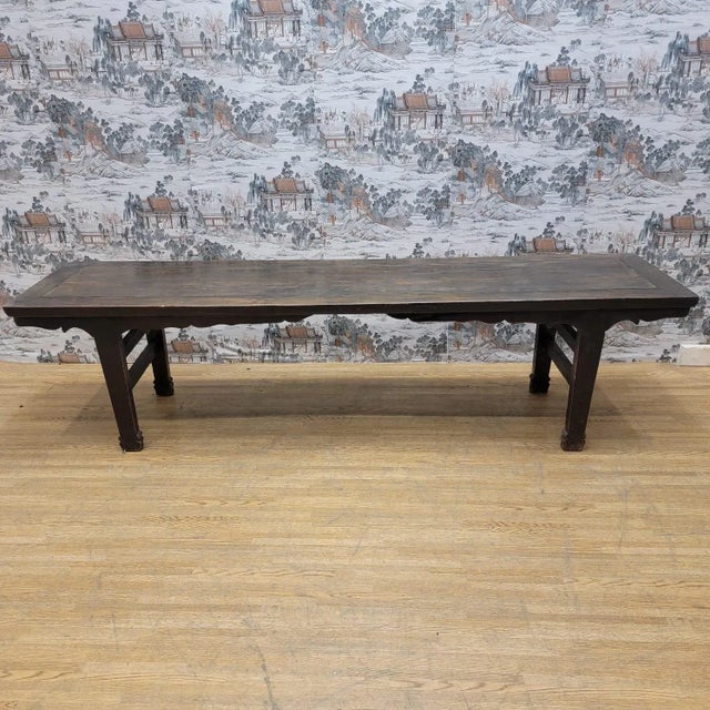 Antique Shanxi Province Elm Calligraphy Table For Sale - Image 12 of 13