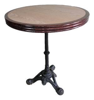 Parisian Bistro Table in Black Cast Iron, 1890s