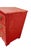 This is a Shabby-Chic style 3 drawer chest used as a nightstand or side table, this vintage red painted hand, distressed...