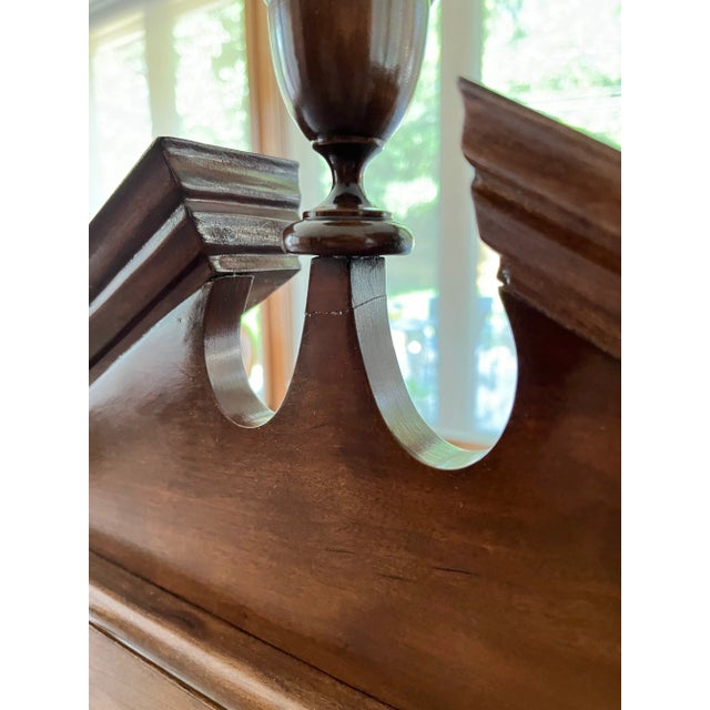 Wood Jauch West Germany Mahogany Mantle Clock- Circa 1970-1980 For Sale - Image 7 of 12