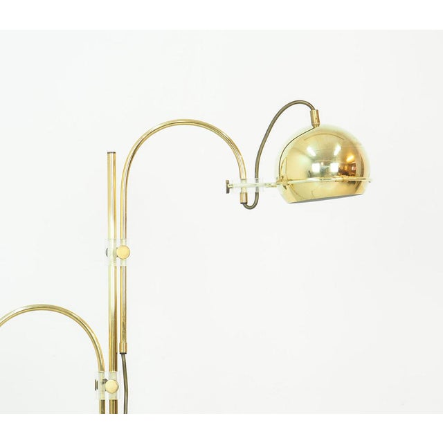 Brass Arc Floor Lamp from Gepo, 1960s For Sale - Image 9 of 16