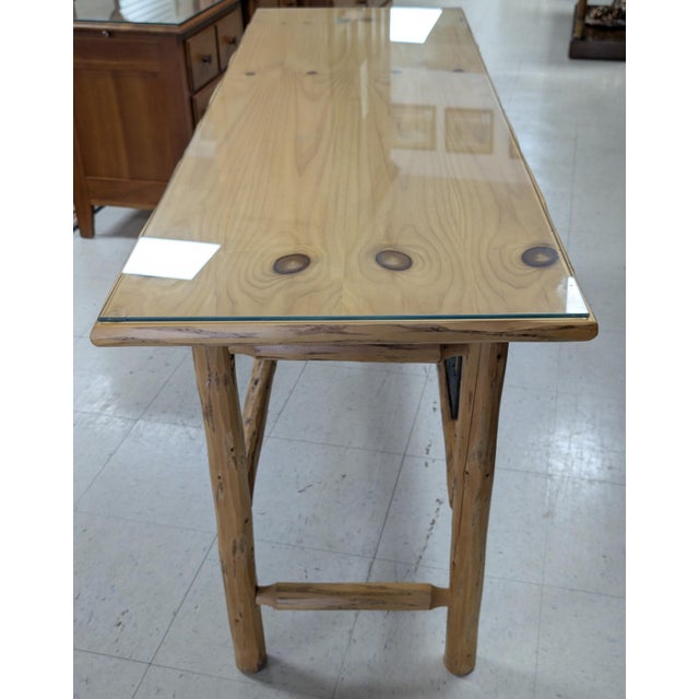 Brown John B. Mortensen Western Console/Sofa Table, Moose For Sale - Image 8 of 9