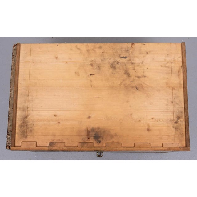 Wood 19 Century Works Men Chest with Drawers, 1890s For Sale - Image 7 of 10