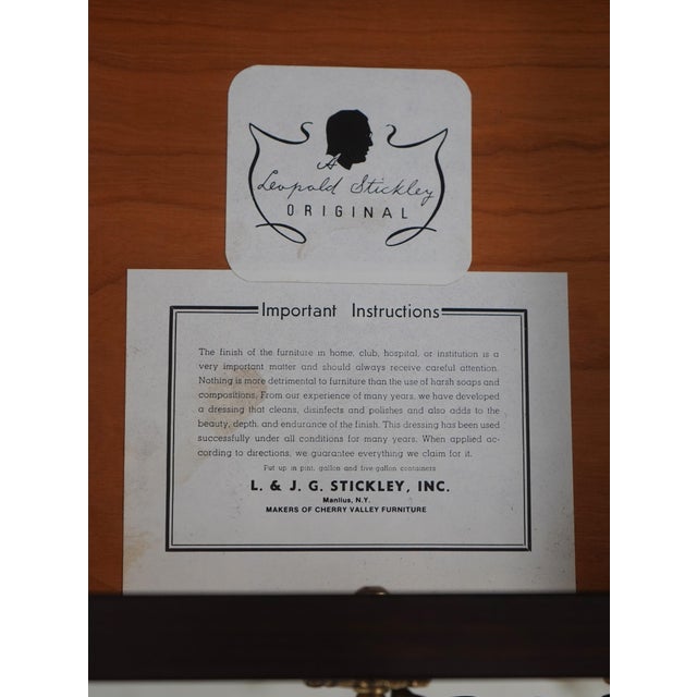 Stickley Mahogany Georgian Style Breakfront Bookcase For Sale - Image 16 of 18