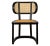 Stockholm Wood & Cane Side Chair in Black For Sale - Image 4 of 7
