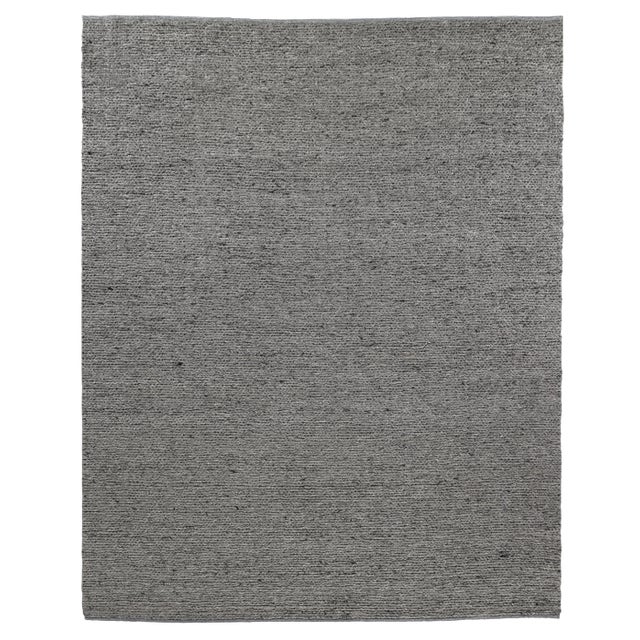 James Hand loom Wool/Polyester Gray Rug-10'x14" For Sale
