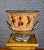 Mediterranean Greek Attic Style Pottery Krater W/Black Figures of Warriors & Dancers For Sale - Image 3 of 13