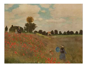 1950 After Claude Monet "Poppies" First Edition Parisian Full-Color Print
