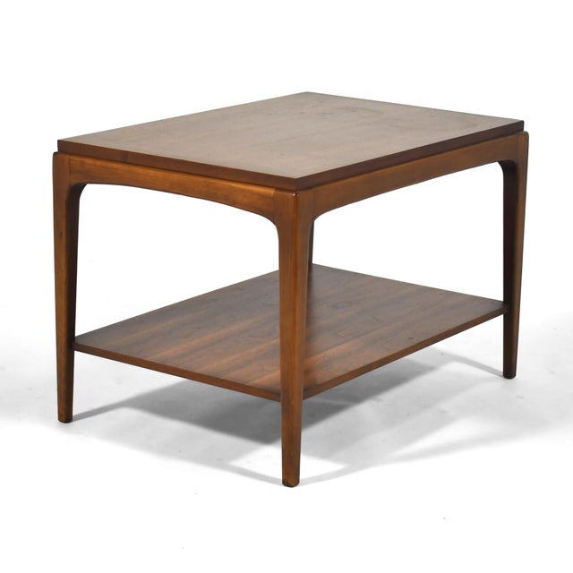 Lane Furniture Lane Rhythm Walnut Side Table For Sale - Image 4 of 11