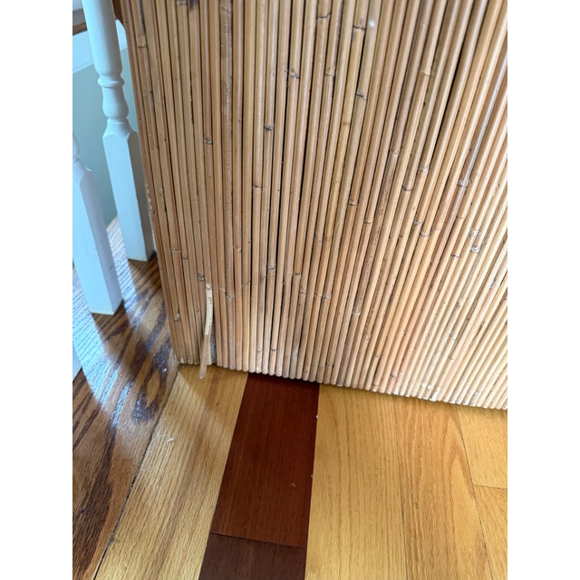 Cb2 Bayu Rattan Desk For Sale In Boston - Image 6 of 7