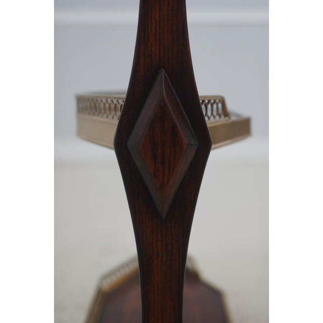 Theodore Alexander Mahogany 3-Tier Butler’s Side Table For Sale In Philadelphia - Image 6 of 14