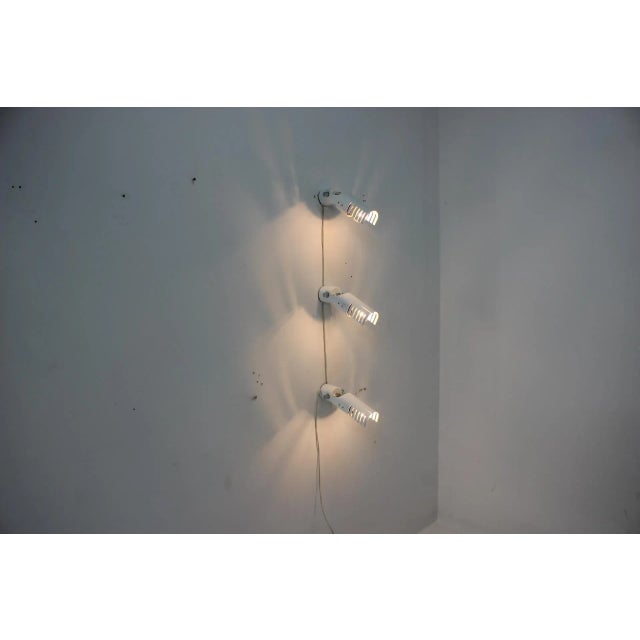White White Adjustable Sconces from Elektroinstala Dečín, 1980s, Set of 3 For Sale - Image 8 of 12