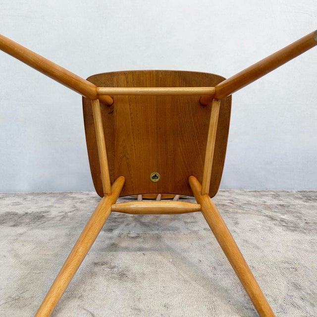 Elm and Beech 391 Dining Chairs by Lucian Ercolani for Ercol, 1980s, Set of 4 For Sale - Image 14 of 16