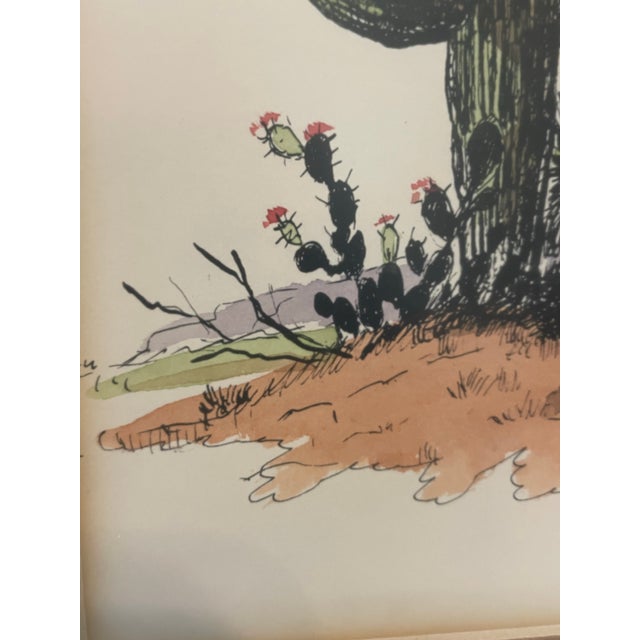 1980s 1980s William Zivic Original Western Framed Art Native American For Sale - Image 5 of 12