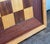 Vintage 24" Hand Made Solid Wood Chess Board With Mixed Hardwoods For Sale - Image 9 of 9