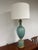 Mid 20th Century Monumental Barovier & Toso Aqua With Gold Inclusions Murano Table Lamp For Sale In Little Rock - Image 6 of 9