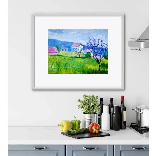 Contemporary Contemporary Impressionist Style Oil Painting For Sale - Image 3 of 8