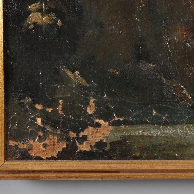 Ludovico Zambeletti, Landscape, Oil on Canvas For Sale - Image 8 of 12