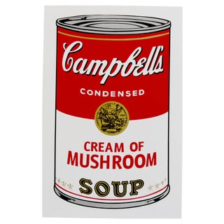Sunday B. Morning after Andy Warhol, Campbell's Cream of Mushroom Soup, Silkscreen Print For Sale