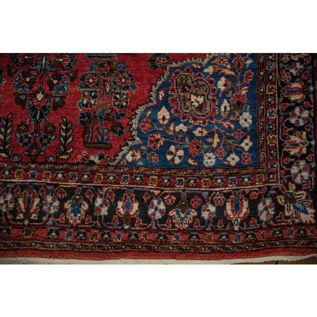 Textile Vintage Sarouk Rug - 4'4" x 6'10" For Sale - Image 7 of 12
