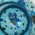 Glass Late 19th Century Moser Turquoise Blue Glass Enameled Butterfly Bowl For Sale - Image 7 of 17