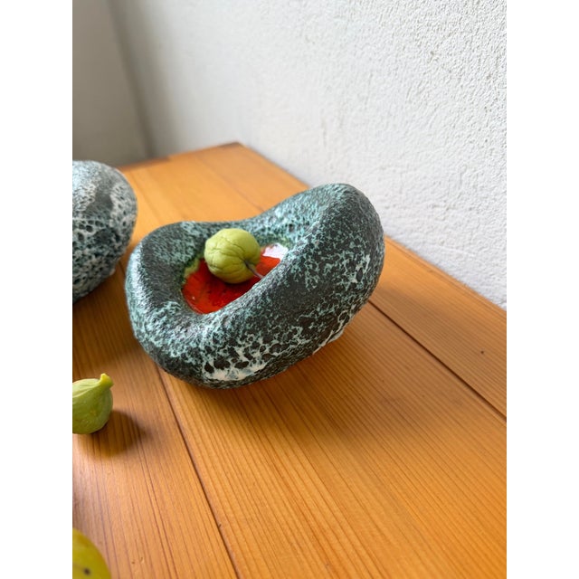 1960s Vintage Fat Lava Ashtrays from Vallauris, 1960s, Set of 2 For Sale - Image 5 of 18