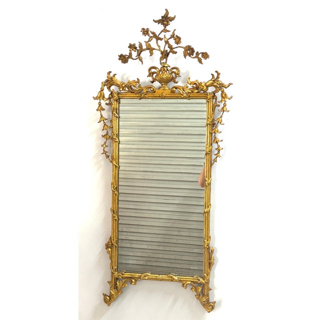 18th Century Italian Neoclassical Carved Giltwood Mirror For Sale - Image 12 of 18