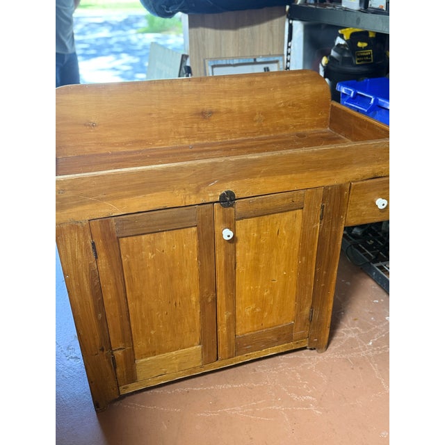 Traditional Antique Dry Sink For Sale - Image 3 of 4