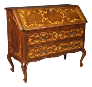 Italian Inlaid Bureau, 1920s
