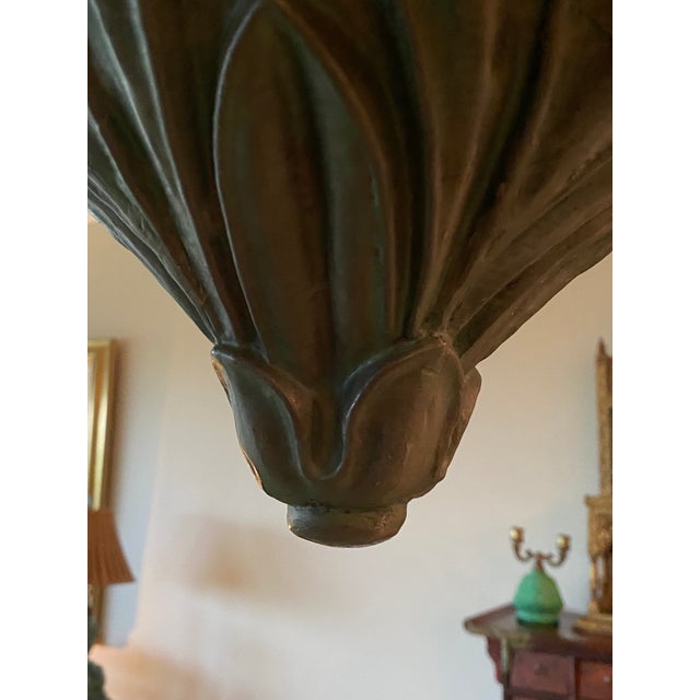 Art Nouveau Early 20th Century Neoclassic Pendant Light Fixture For Sale - Image 3 of 7