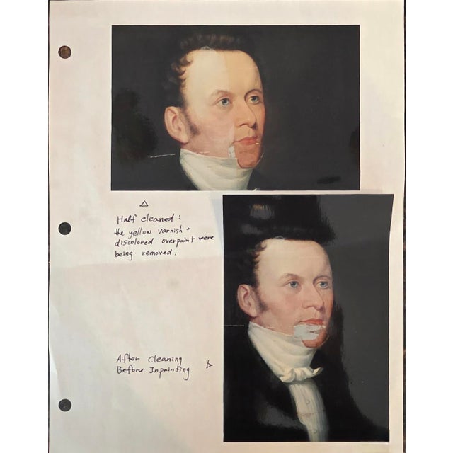 19th Century Portraits - a Pair For Sale - Image 12 of 12