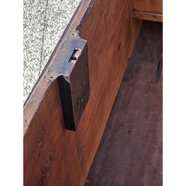 Brown 18th Century Rustic Trentino Chest in Carved Wood For Sale - Image 8 of 18