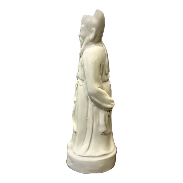 Dehua Porcelain Statue, Blanc De Chine For Sale