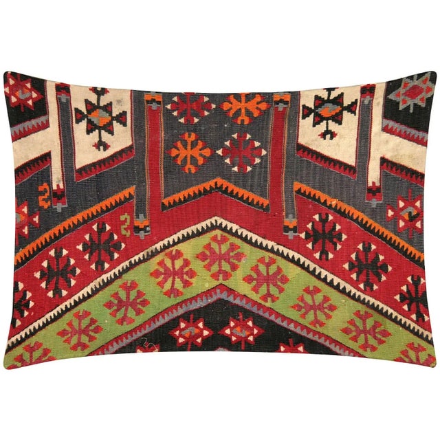 Traditional 1960s Turkish Kilim Pillow For Sale - Image 3 of 3