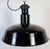 Black Large Industrial Black Enamel Factory Lamp with Cast Iron Top from Elektrosvit, 1950s For Sale - Image 8 of 18