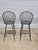 Late 20th Century Pair of Bench Made Black Windsor Chair Tall Stools by David T. Smith of Ohio For Sale - Image 10 of 11