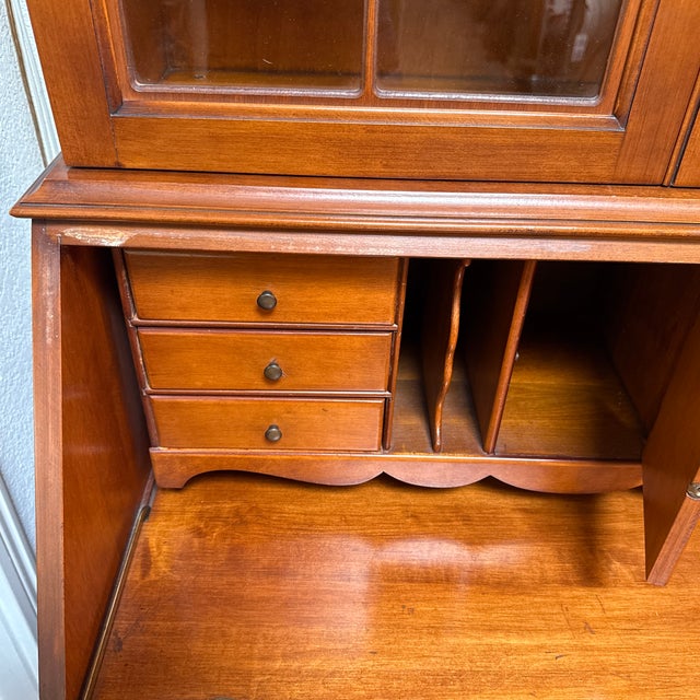 Early American Chippendale Style Secretary Desk For Sale - Image 11 of 14