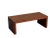 46" Simple Plank Wood Brown Rectangular Coffee Table Stand For Sale - Image 4 of 7