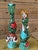 Ceramic Pair of Whimsical Hand-Painted Ceramic Mermaid Candlestick Holders For Sale - Image 7 of 9