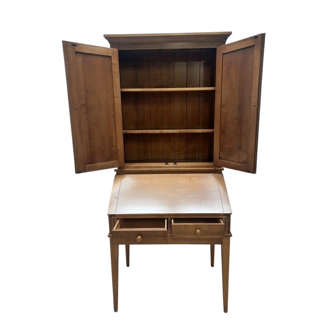 American Vintage Ethan Allen Shaker Style Secretary For Sale - Image 3 of 4