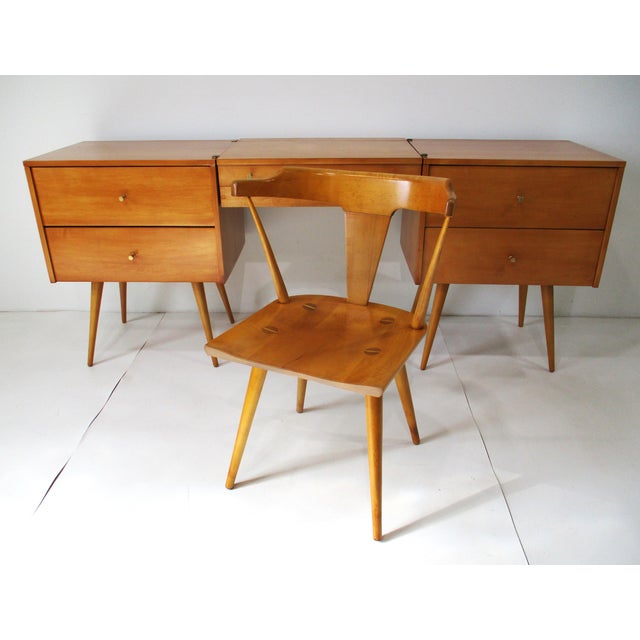 Rare Paul McCobb Planner Group 4 Pc. Vanity Set With Chair by Winchendon Furniture For Sale - Image 14 of 18
