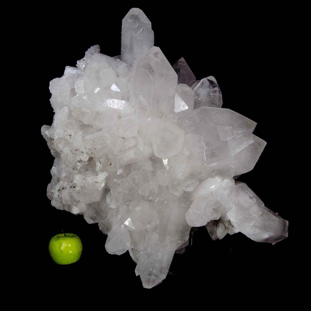 Traditional Mega Quartz Cluster, 143 Pounds, Large Crystal Display Piece (Brazil #G0150) For Sale - Image 3 of 13