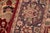 Textile Shabby Chic Floral 1990's Pak-Persian Red/Blue Wool Rug - 6'1'' X 8'9'' For Sale - Image 7 of 9