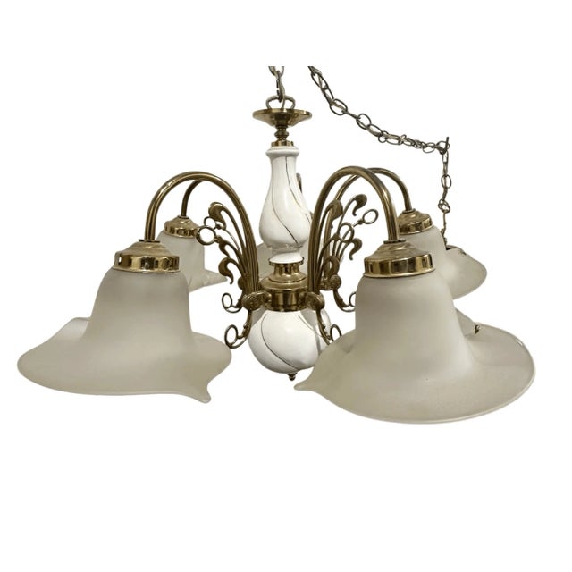 24 across 15” tall 9” shade Good condition It was converted to be a plug in but also can be brought back to hard wire and...