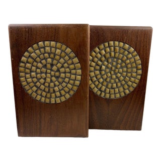 1960s Mid-Century Modern Jane and Gordon Martz Mosaic Bookends - a Pair For Sale