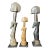 African Abstract Mossi Mounted Biga Figures- A Set of 3 For Sale