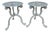 Pair Aesthetic Movement Cast Iron Garden Tabourets / Tables Possibly J.W. Fiske For Sale
