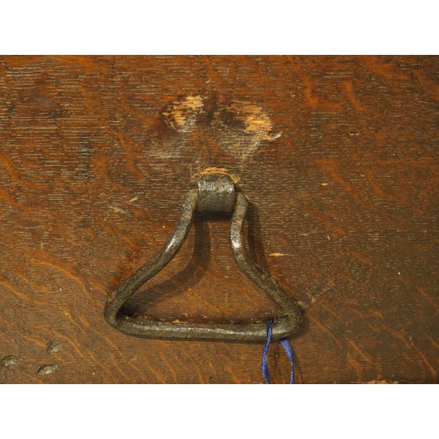 17th Century Northern France Wedding Chest in Carved Oak For Sale - Image 4 of 12