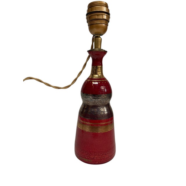 Ceramic Lamp by Georges Pelletier, 1970s, in Very Good conditions. Designed 1970 to 1979 This piece has an attribution...