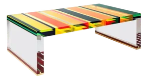 Acrylic Glass DNA Coffee Table by Studio Superego